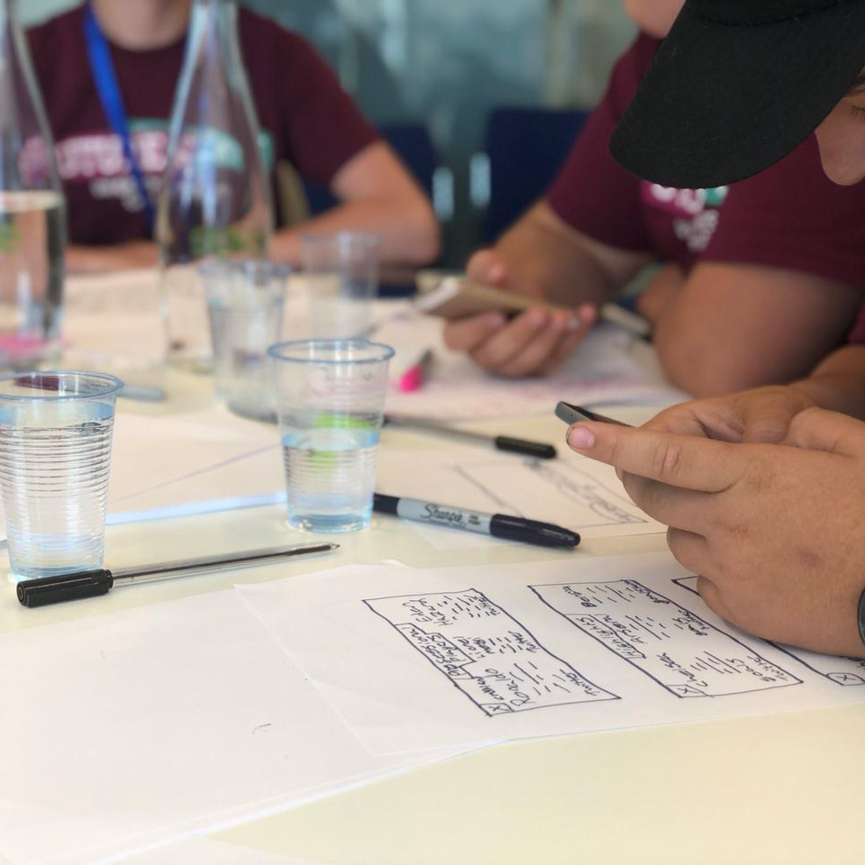 Paper prototyping charity activity