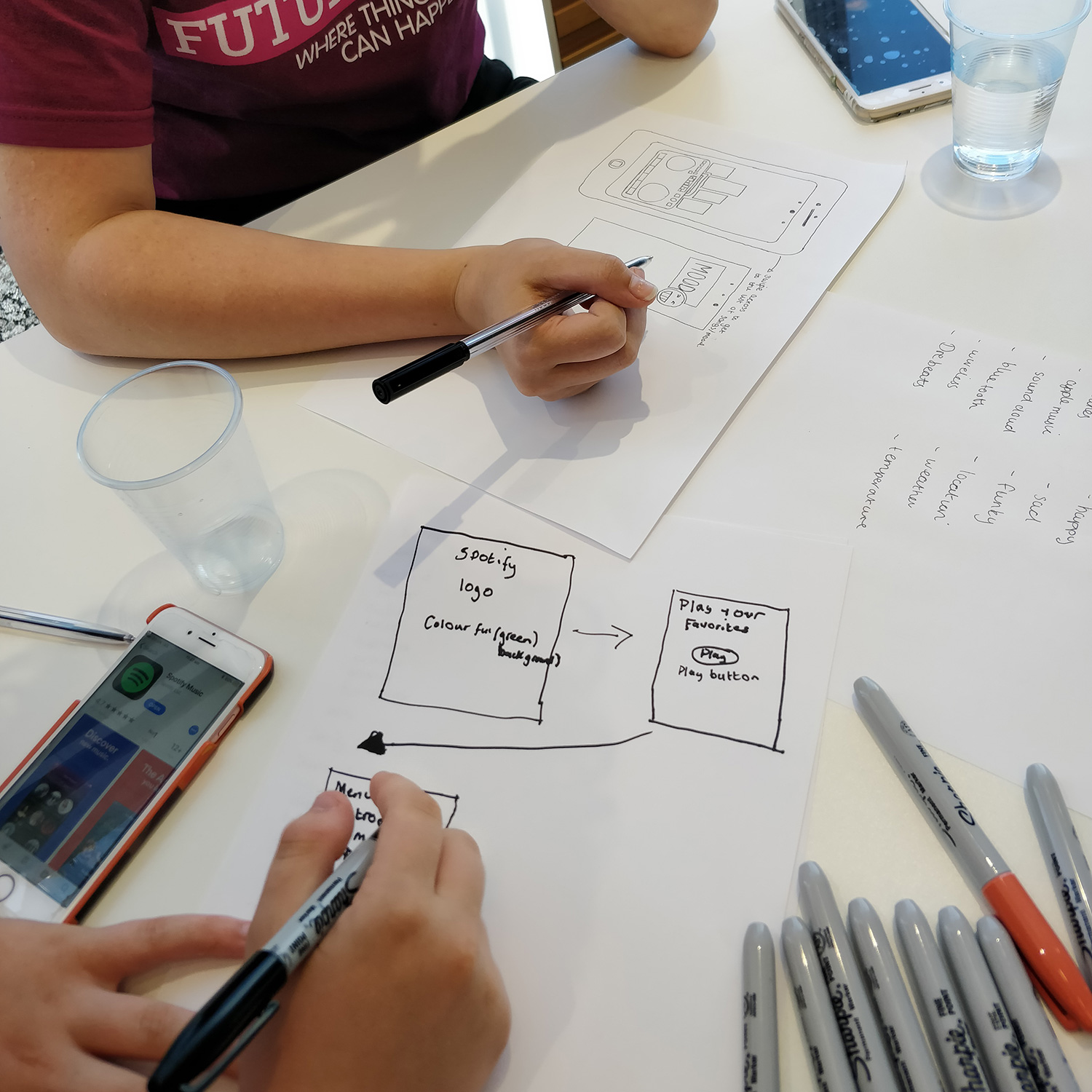 Paper prototyping charity activity