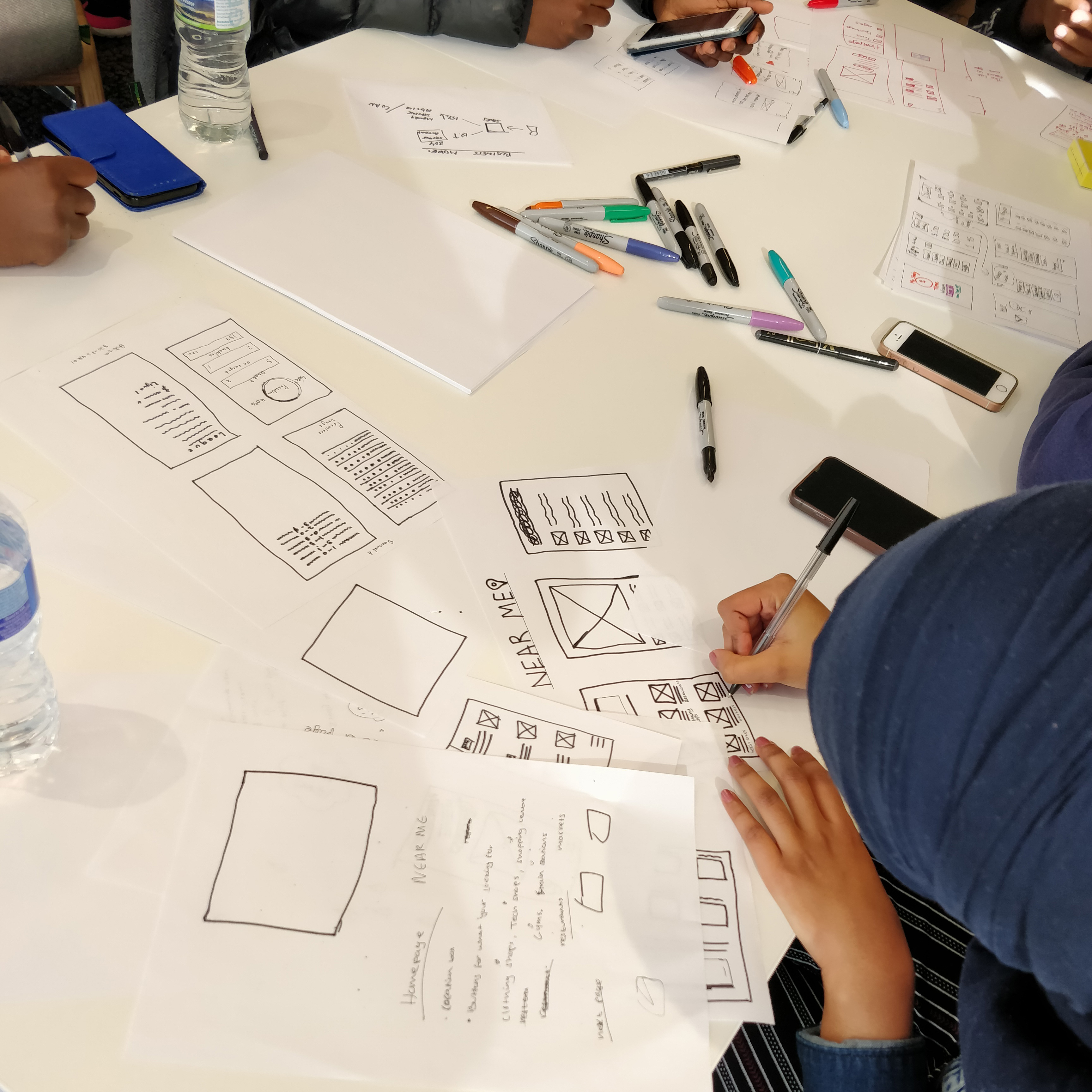 Paper prototyping charity activity