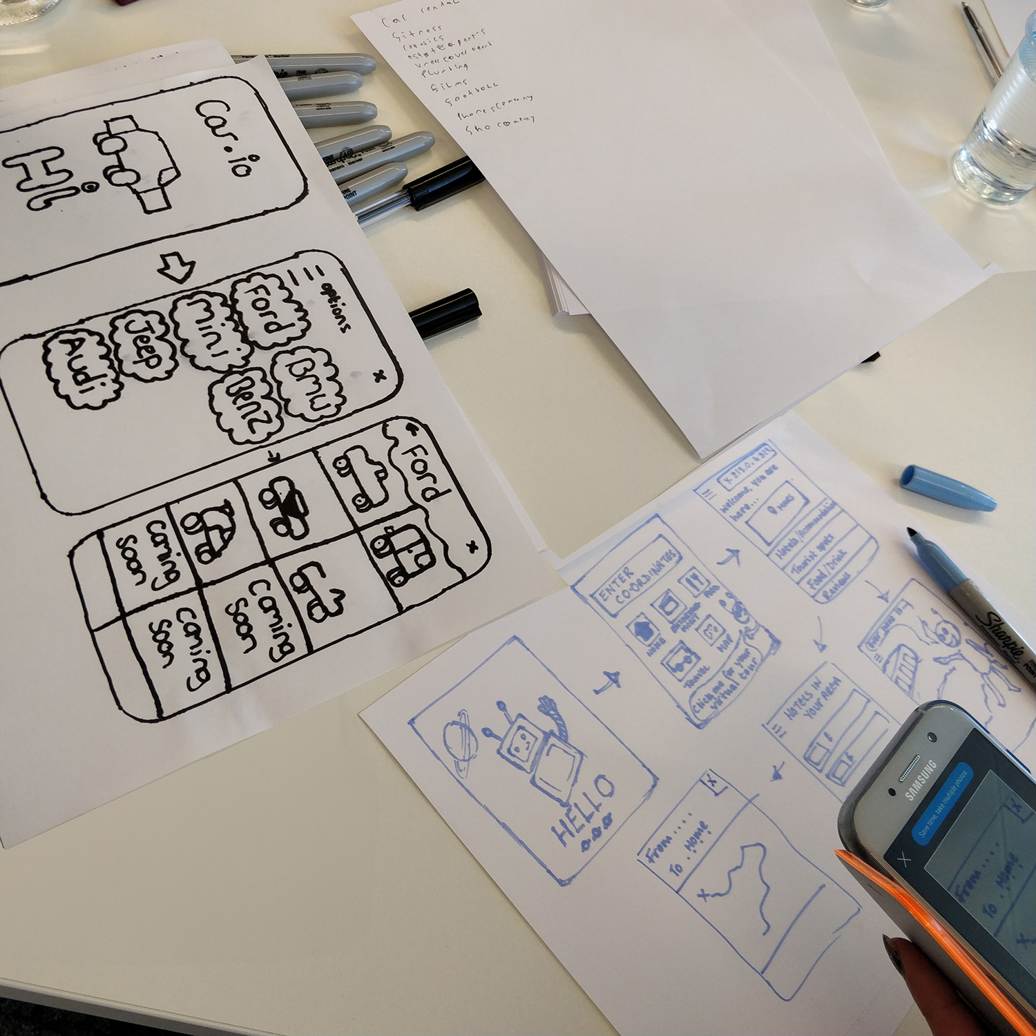 Paper prototyping charity activity