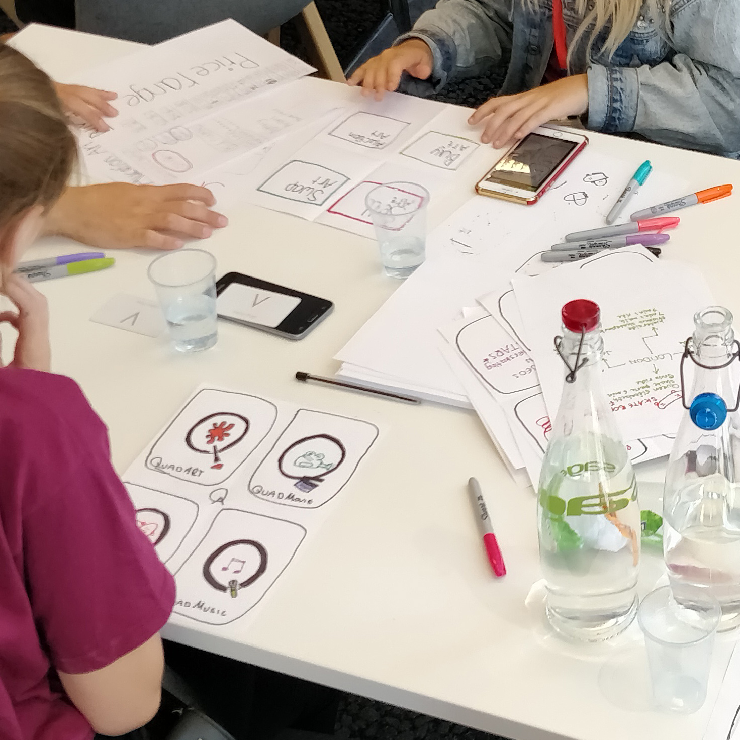 Paper prototyping charity activity