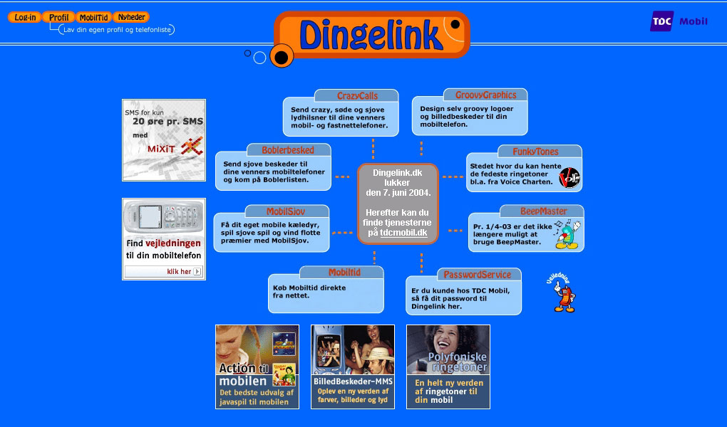 Dingelink homepage