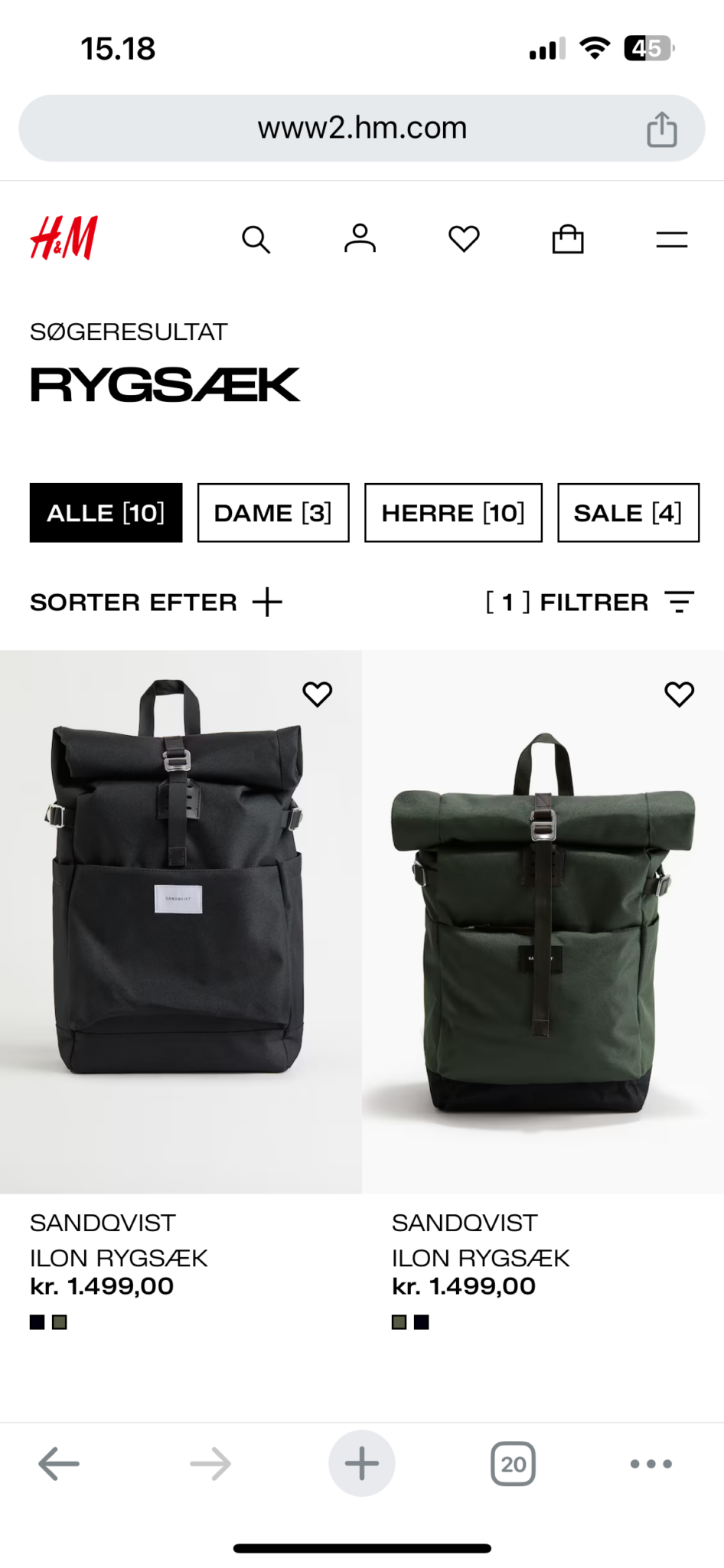 HM.com with external brands